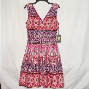 Vince Camuto sleeveless fit and flare dress